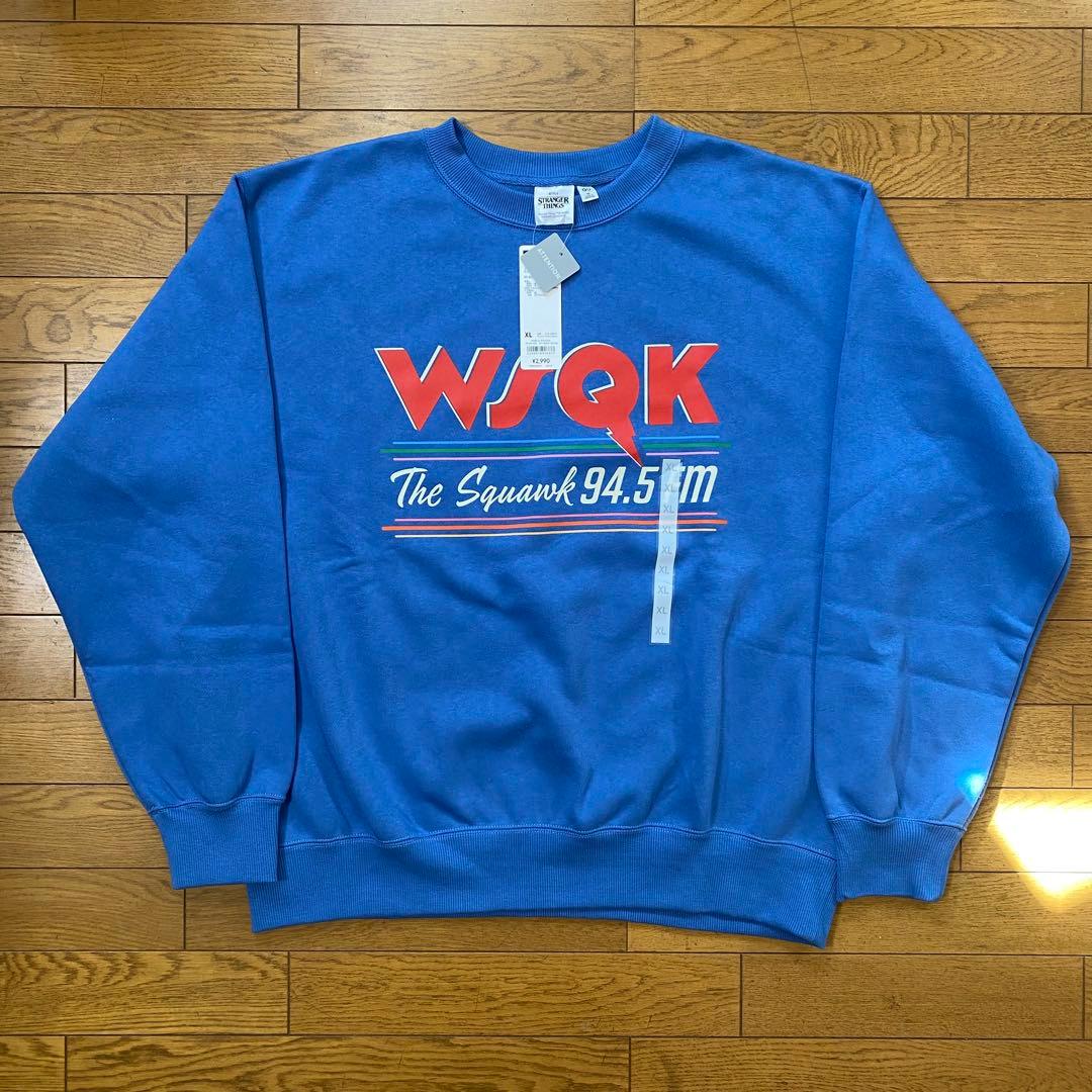 GU ストレンジャーシングス WSQK トレーナー ブルー XL 新品