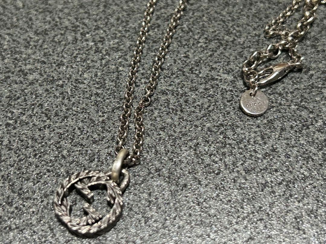 GUCCI グッチ　インターロッキングペンダント ネックレス