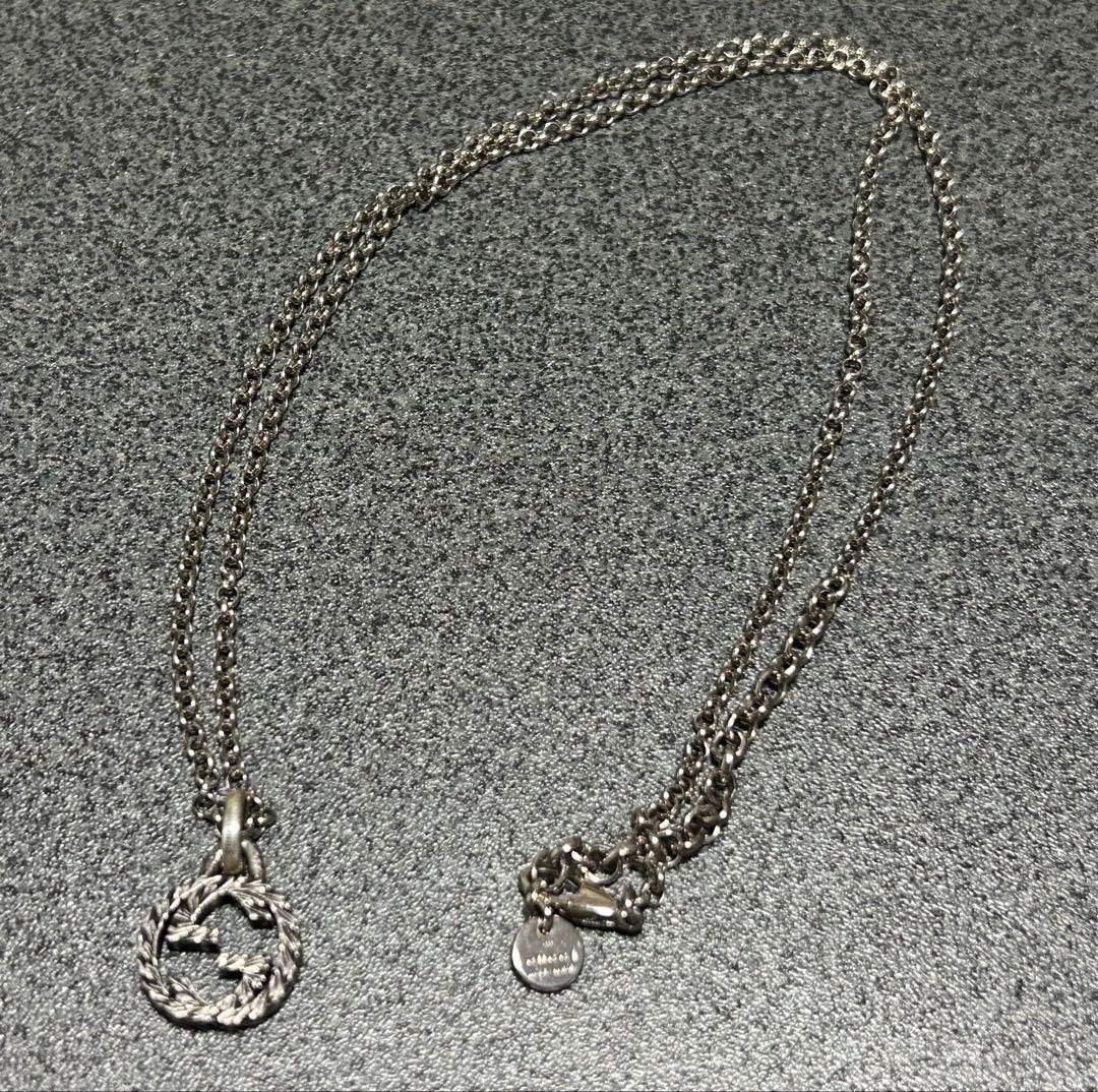 GUCCI グッチ　インターロッキングペンダント ネックレス