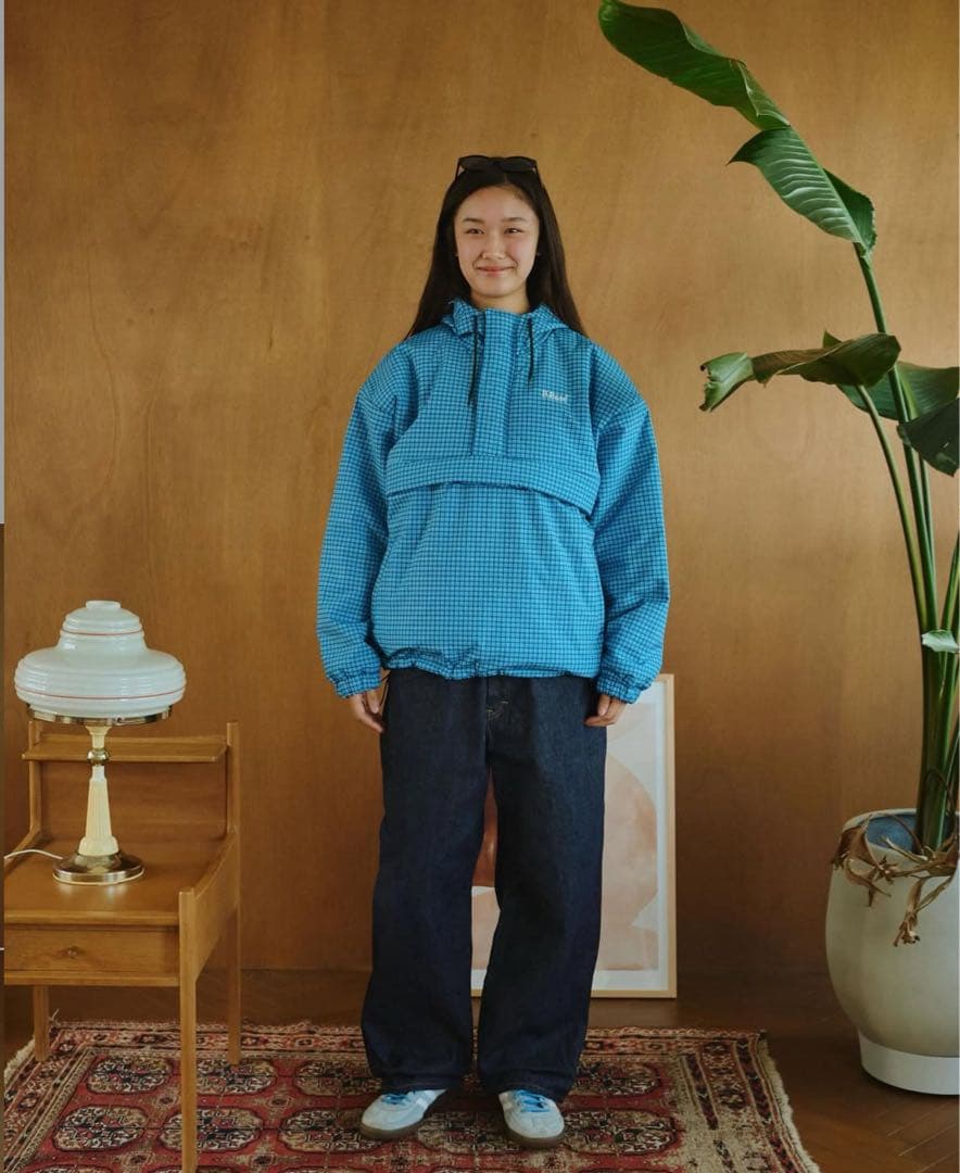 新品　Broken base パテッドナイロンアノラック