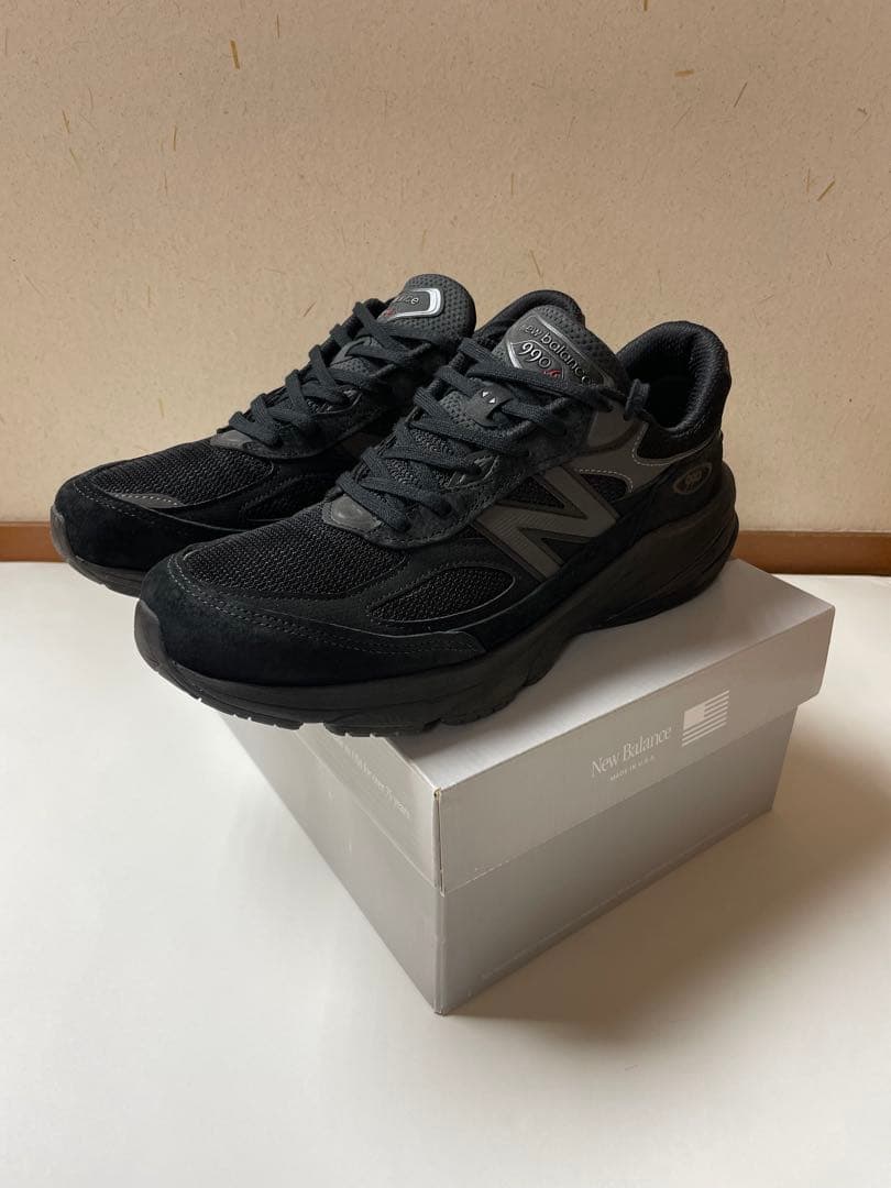 New Balance U990BB6 トリプルブラック 28.0