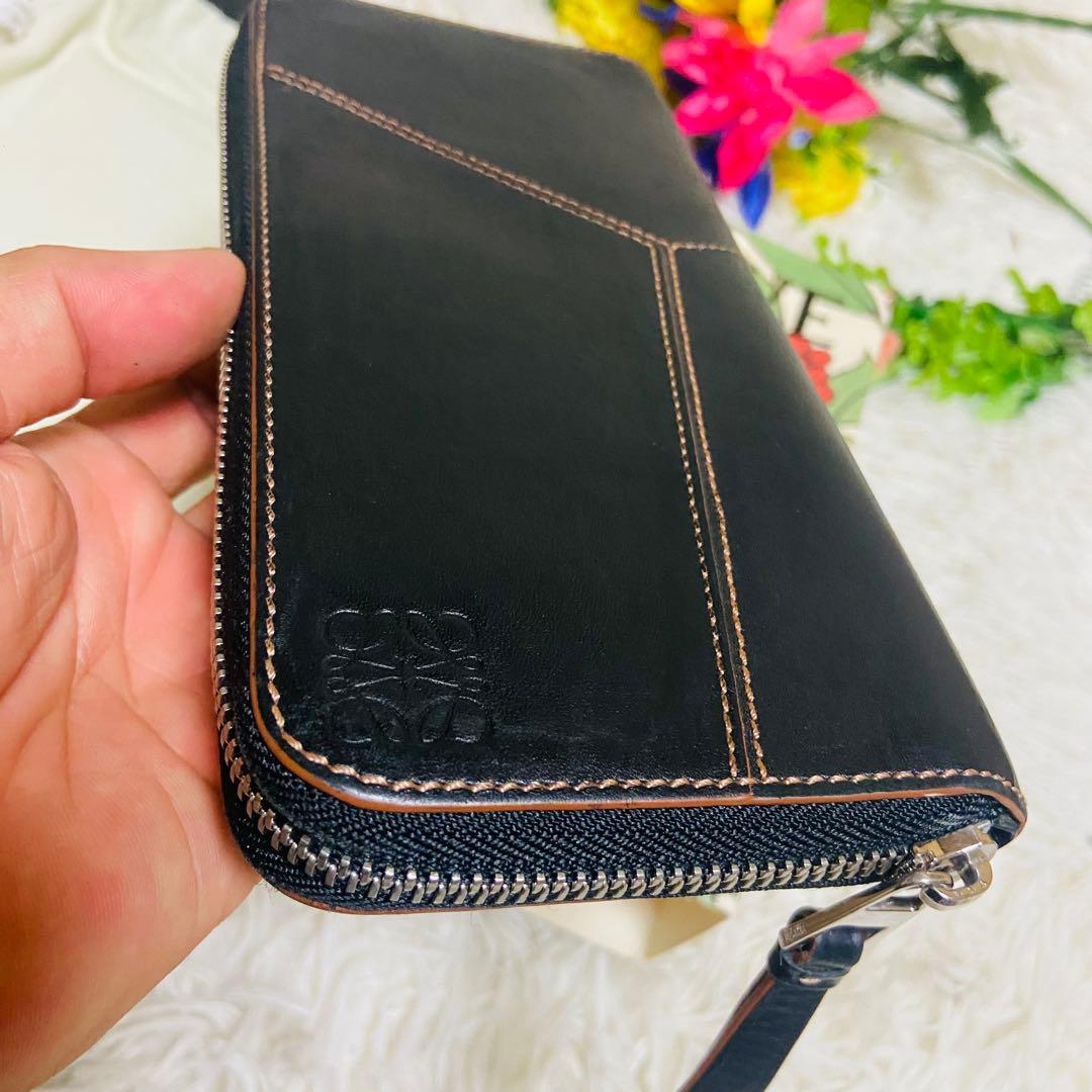 付属品完備✨LOEWE✨ロエベ ✨財布✨パズル✨カーフレザー✨ブラック✨箱付き✨