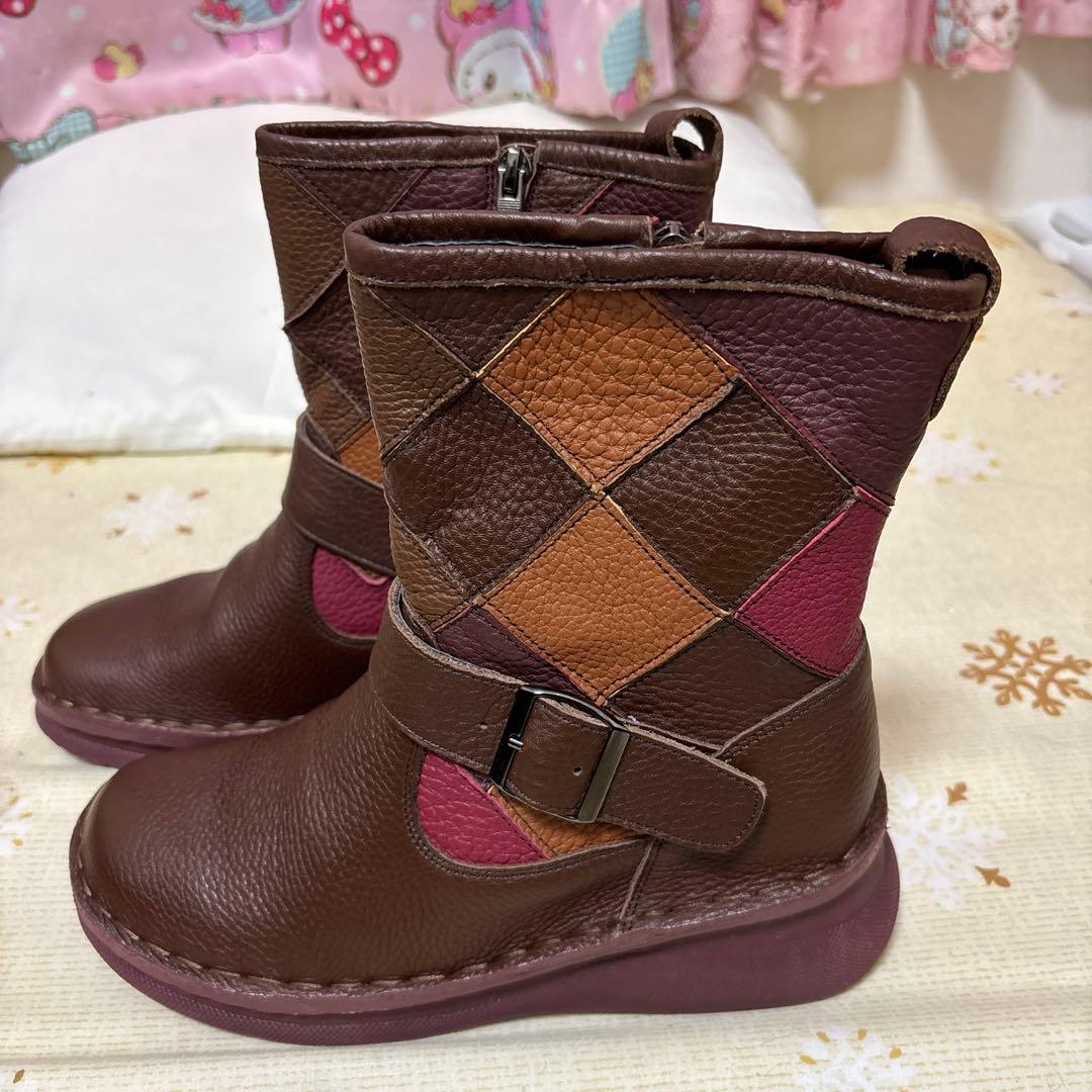 ま*め様 エスタシオン　ブーツ　25センチ　新品未使用　箱付き