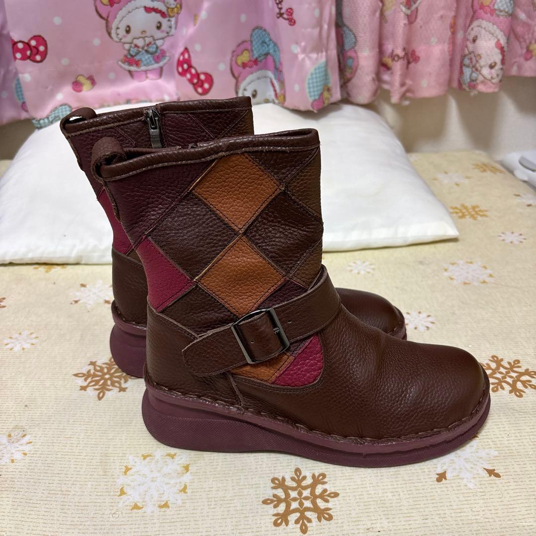 ま*め様 エスタシオン　ブーツ　25センチ　新品未使用　箱付き