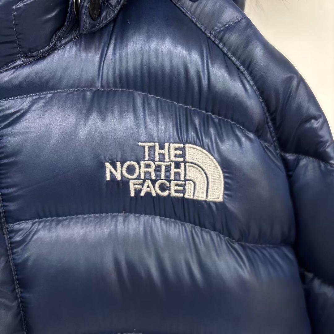本日限定 ノースフェイス 600FIL セミロング フードダウン ネイビー M