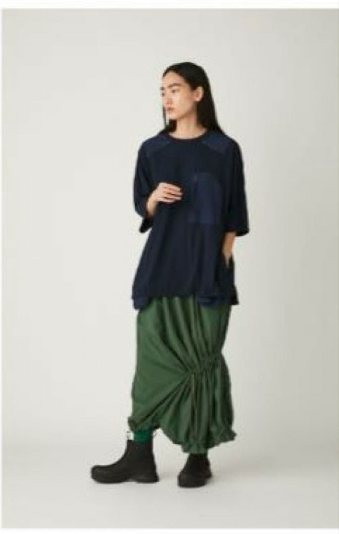 nagonstans ナイロン スカート ブラック ナゴンスタンス ドローコード