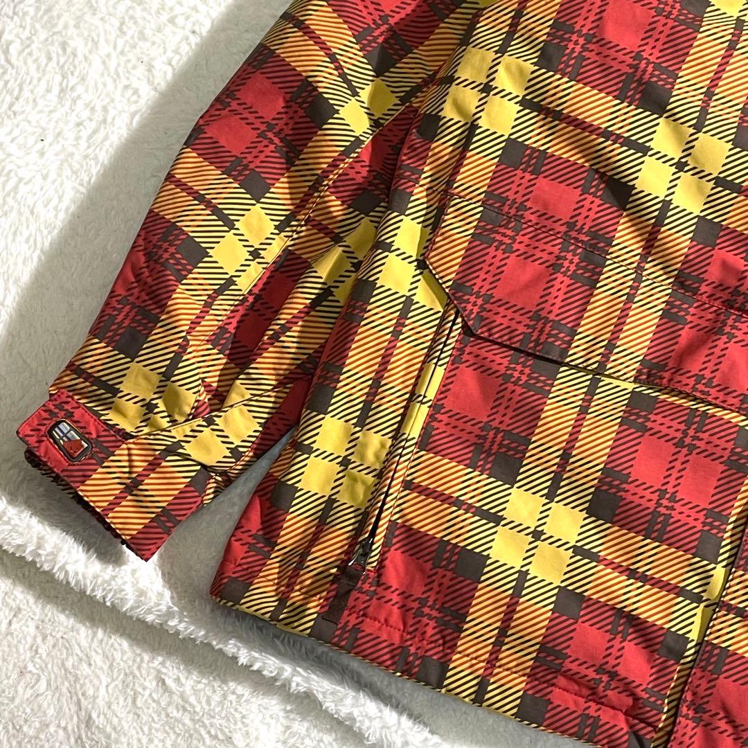 ＢＵＲＴＯＮ　スノーボードウェア　ジャケット　チェック柄　中綿入り　Ｌ　バートン