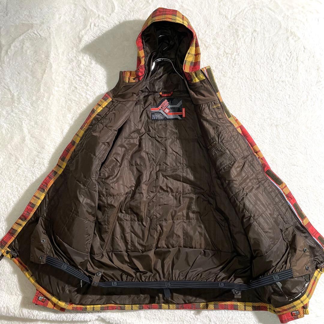 ＢＵＲＴＯＮ　スノーボードウェア　ジャケット　チェック柄　中綿入り　Ｌ　バートン