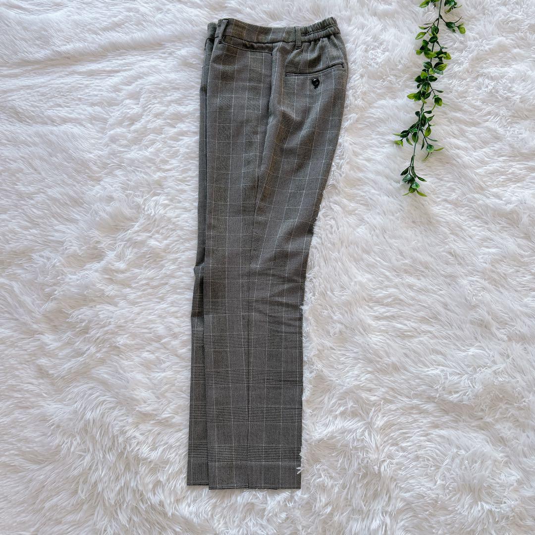 PLST ウォームリザーブカラーレスジャケット&パンツ スーツ グレンチェック