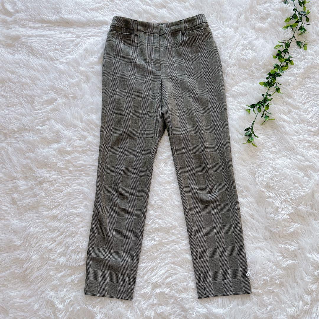 PLST ウォームリザーブカラーレスジャケット&パンツ スーツ グレンチェック