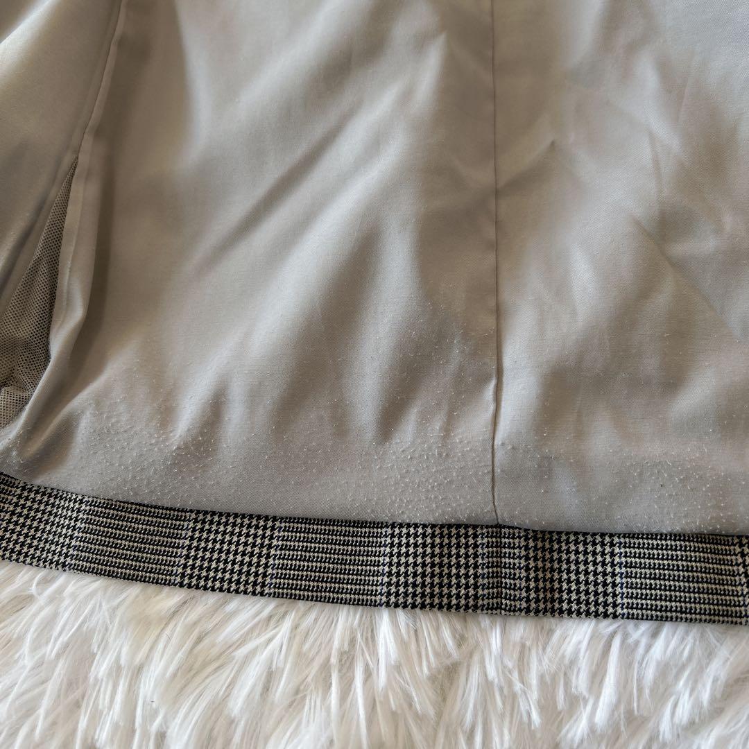 PLST ウォームリザーブカラーレスジャケット&パンツ スーツ グレンチェック