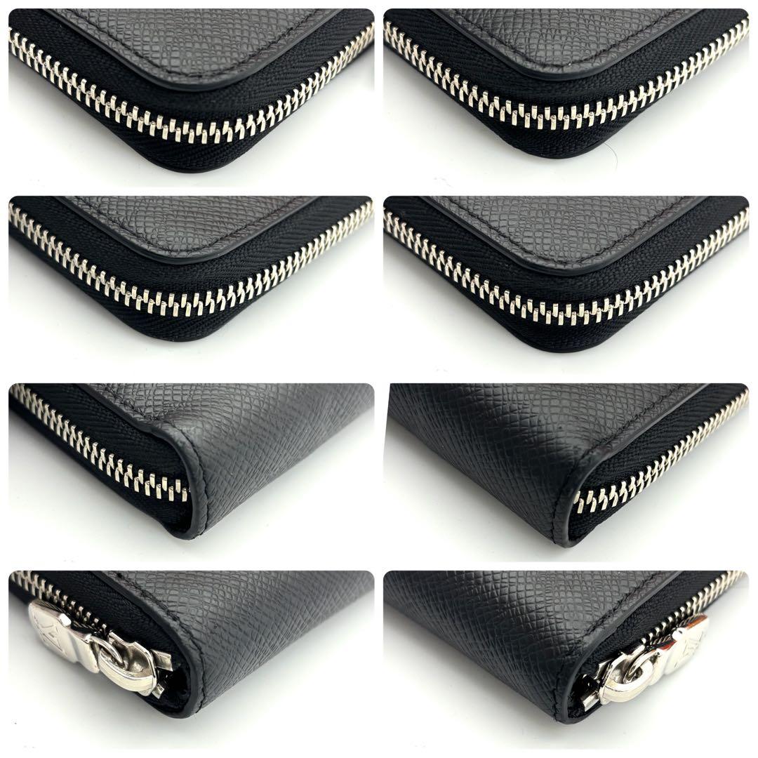 ☆美品☆箱付☆ルイヴィトン 長財布 タイガ ジッピーウォレット ホリゾンタル 黒