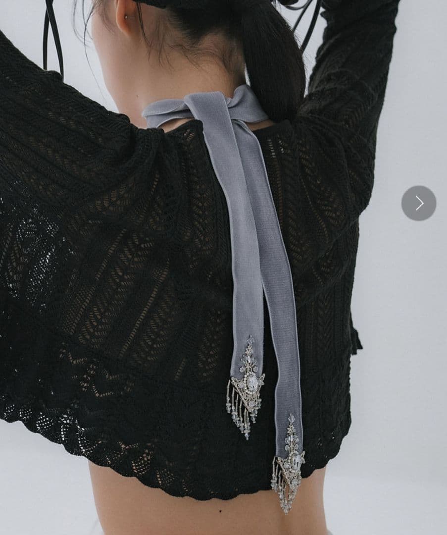 tanakadaisuke ベルベットリボン　Lavender gray