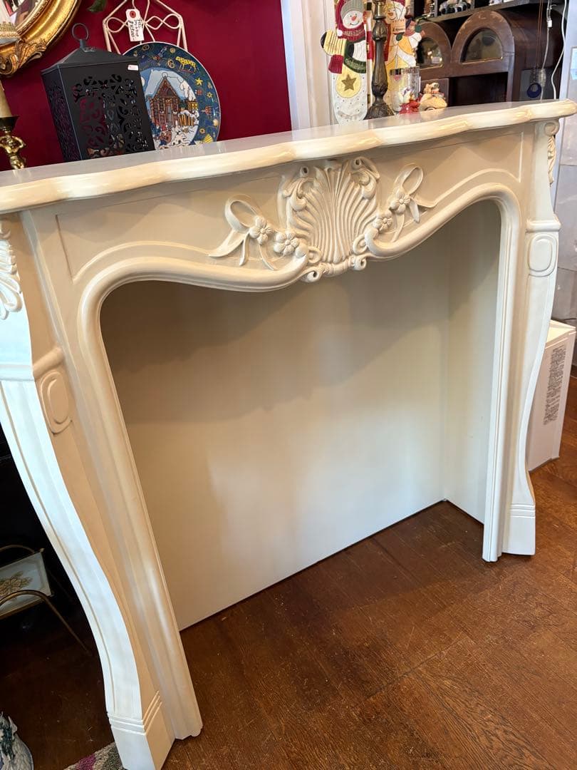 マントルピース アイボリー　フレンチ ロココ調