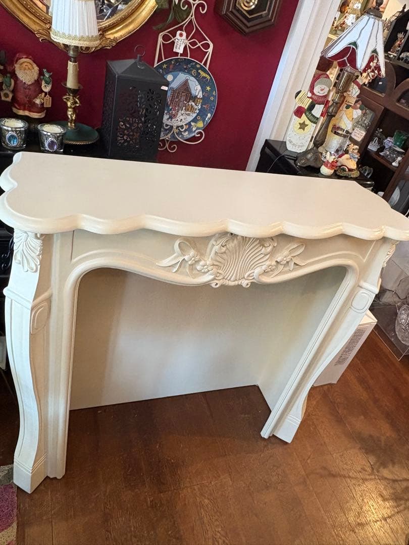マントルピース アイボリー　フレンチ ロココ調