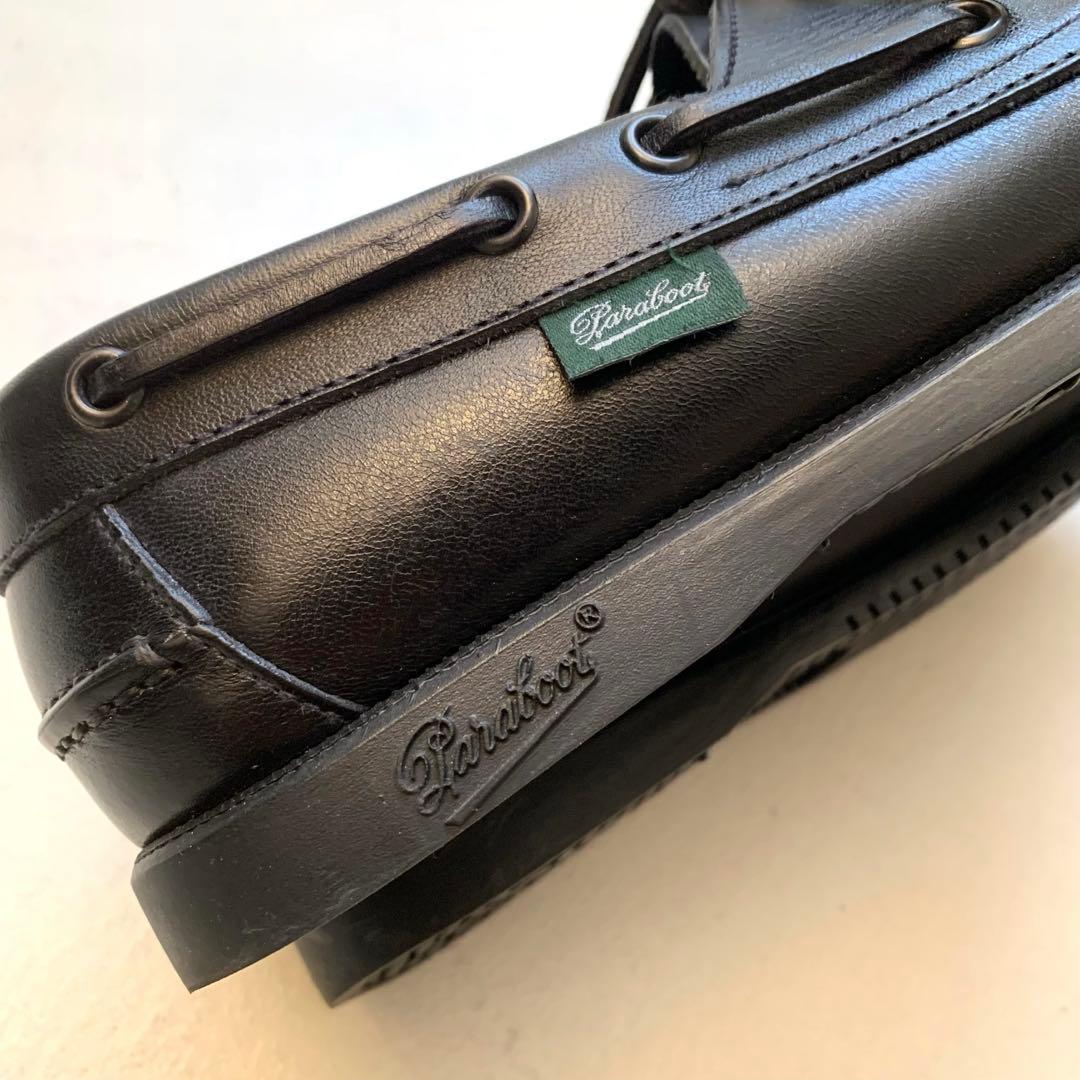 【美品】Paraboot/パラブーツ　BARTH バース デッキシューズ　黒