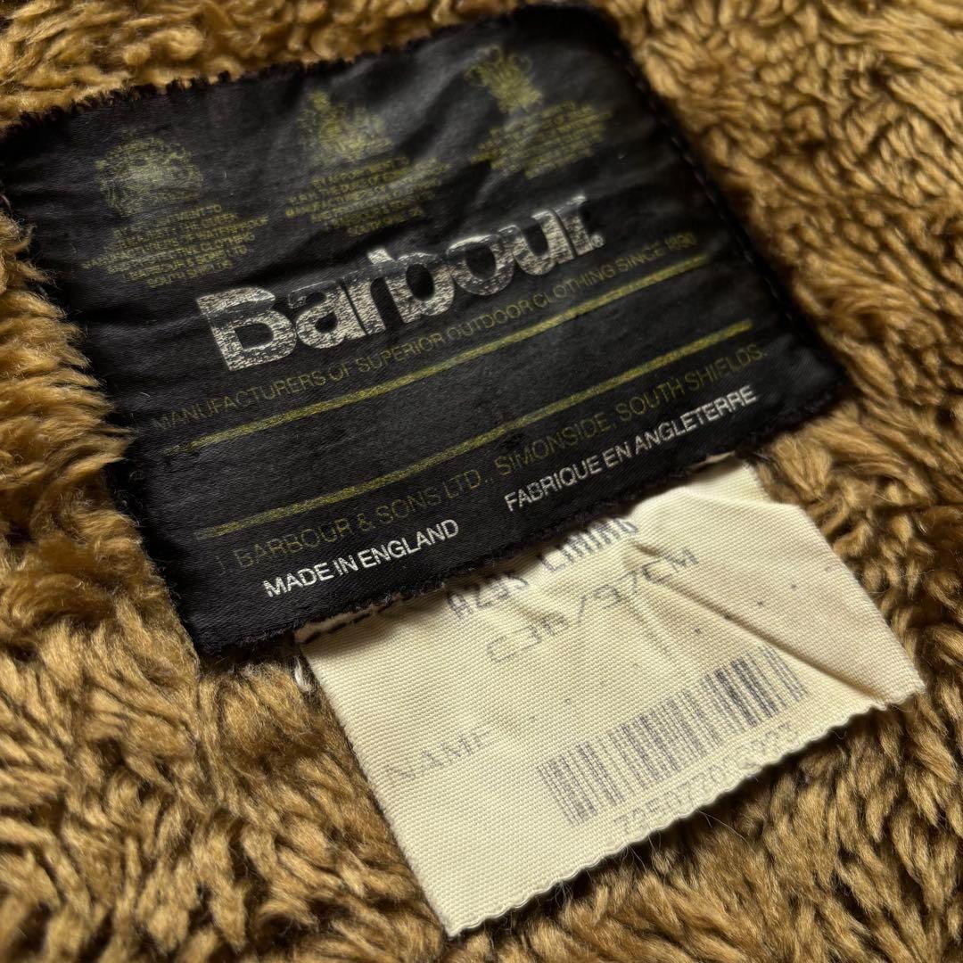 イングランド製　バブワー　Barbour　ライナーベスト　ファーベスト　古着