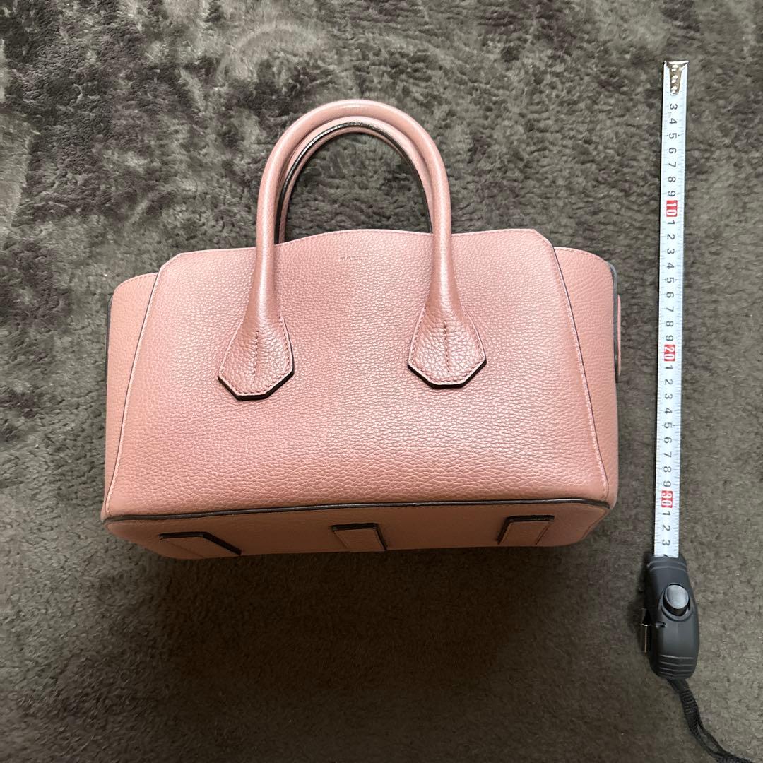 バリーピンク レザー ハンドバッグ