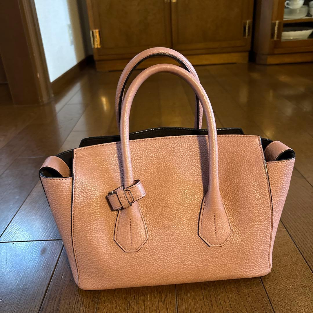 バリーピンク レザー ハンドバッグ