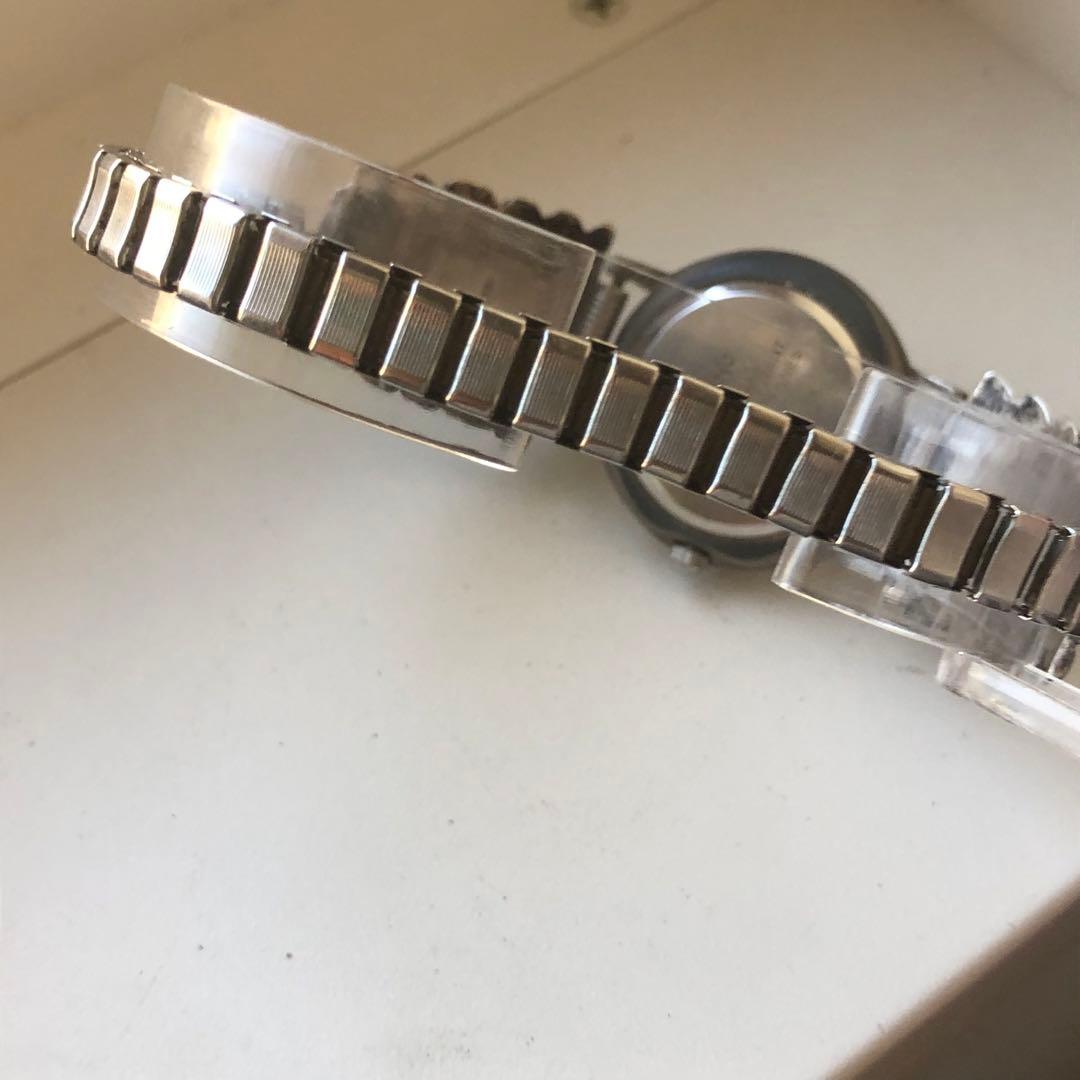 インディアン　ターコイズ装飾　ビンテージ時計　電池新品　シルバー