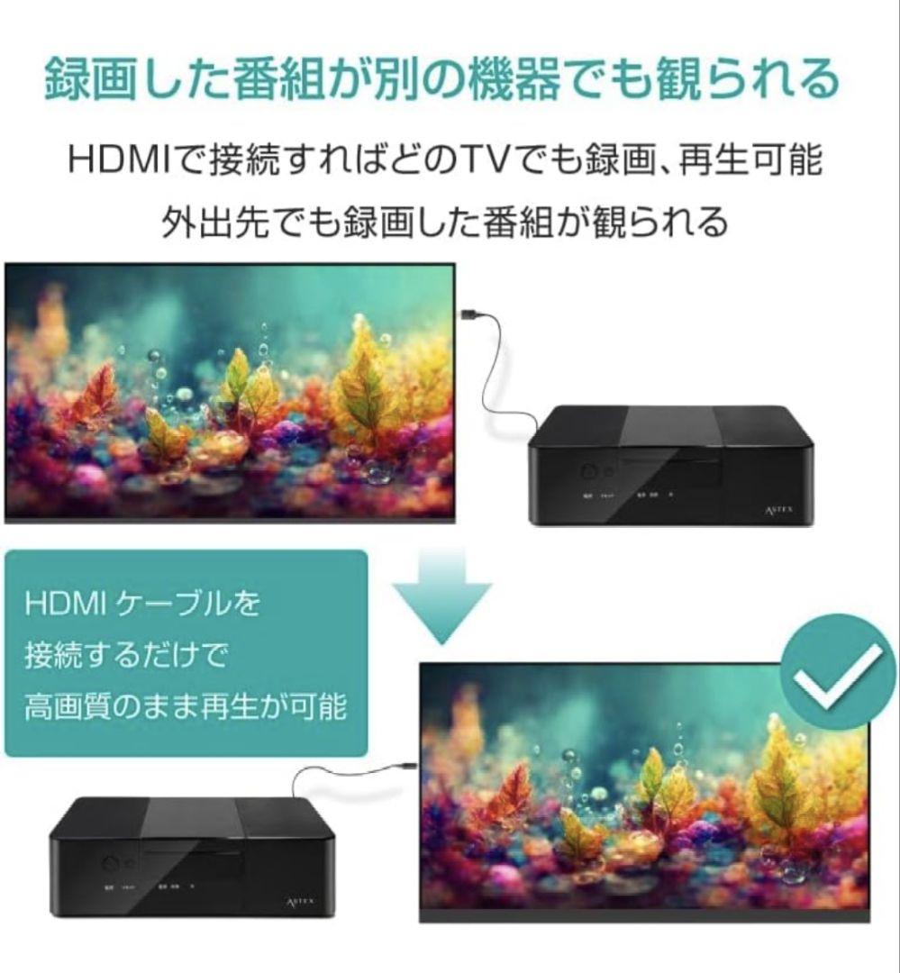 ハードディスクレコーダーTVチューナー内蔵地デジ・BS・CS対応 Wチューナー