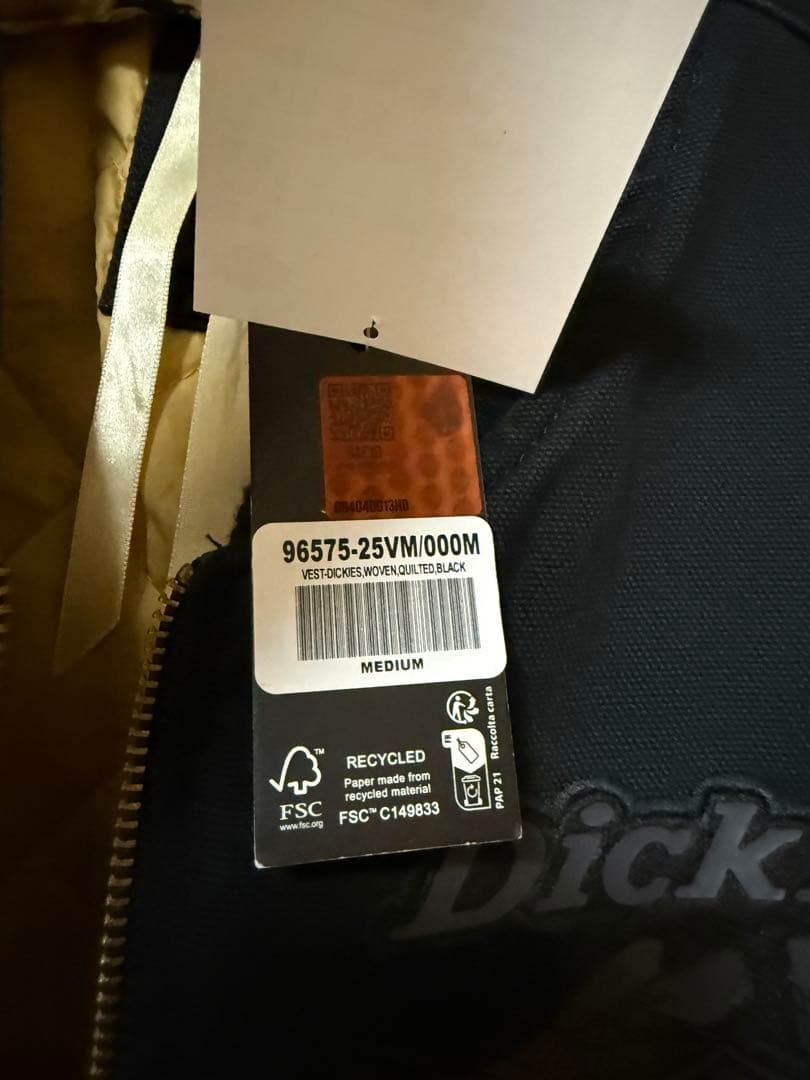 Dickies Harley-Davidson ベスト M ブラック