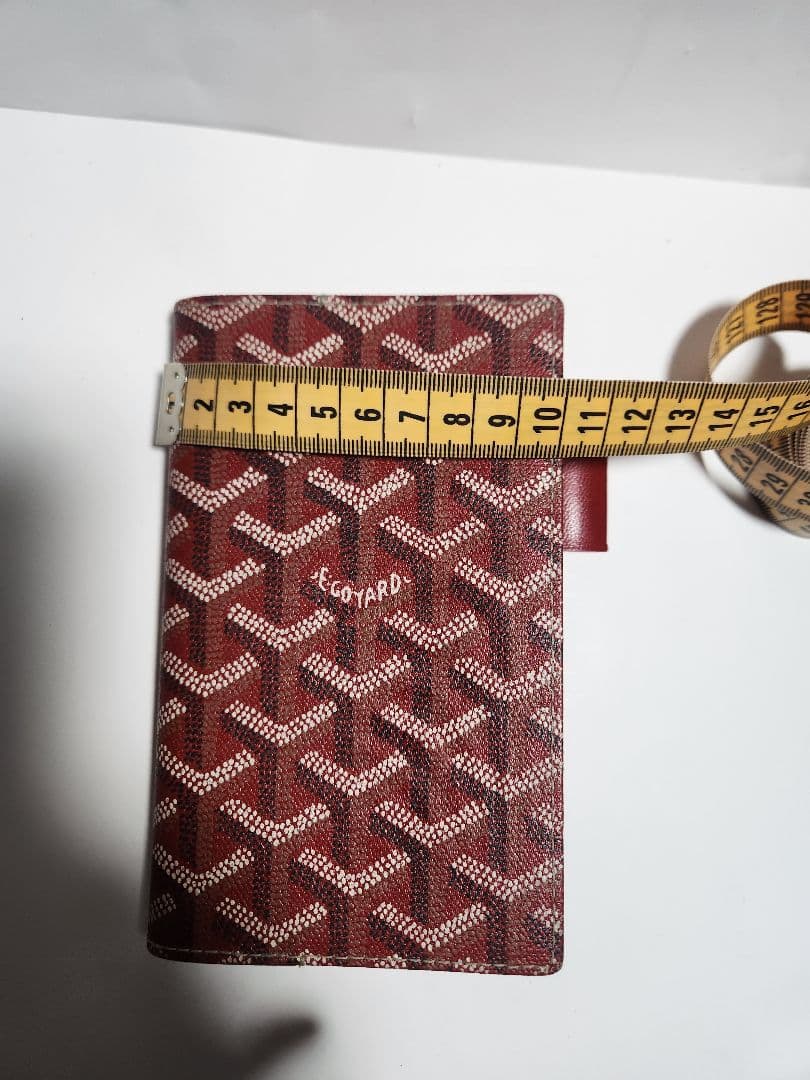 【美品】ゴヤール GOYARD 手帳カバー アジェンダ ボルドー 赤