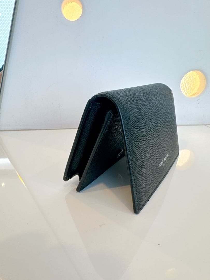 美品！SAINT LAURENT ブラック名刺入れ※袋、箱、紙袋付き