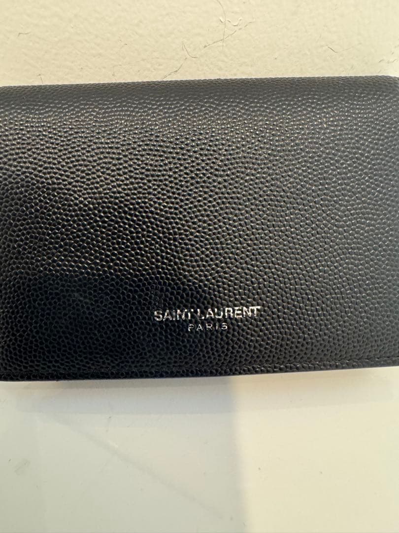 美品！SAINT LAURENT ブラック名刺入れ※袋、箱、紙袋付き