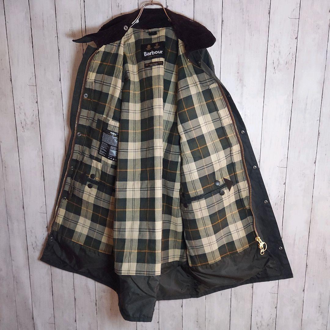 【Barbour】バブアー ワックスコットンブルゾン L相当 オリーブ