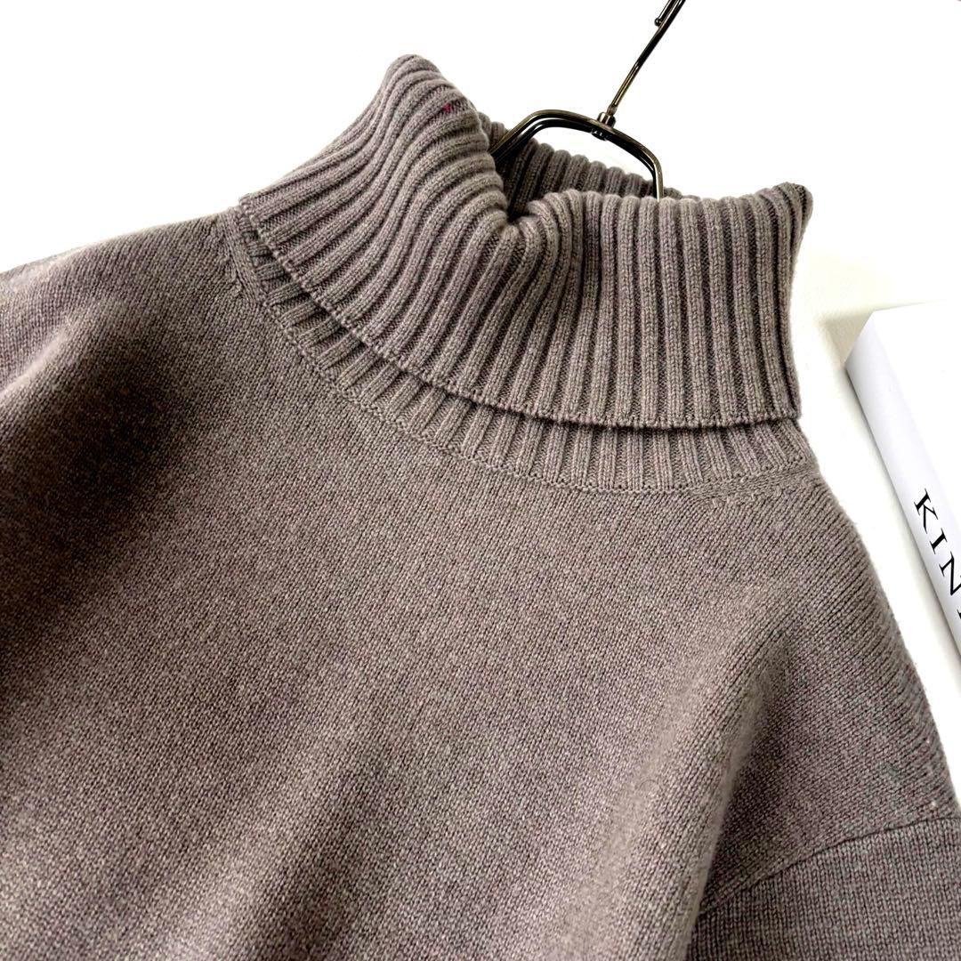 【美品】ドゥーズィエムクラス ミドルゲージタートルニット セーター F