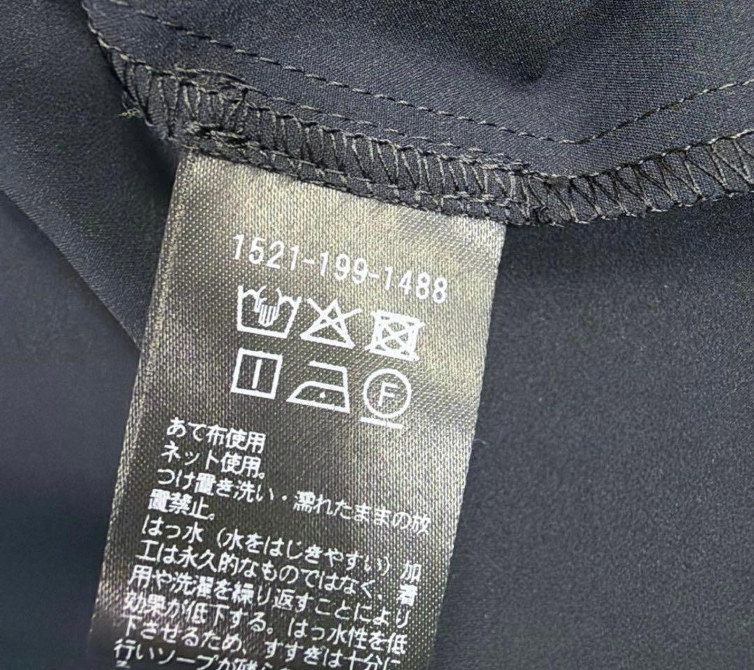 新品未着用　ユナイテッドアローズ　フリルブラウス　ネイビー×ブラック　レース