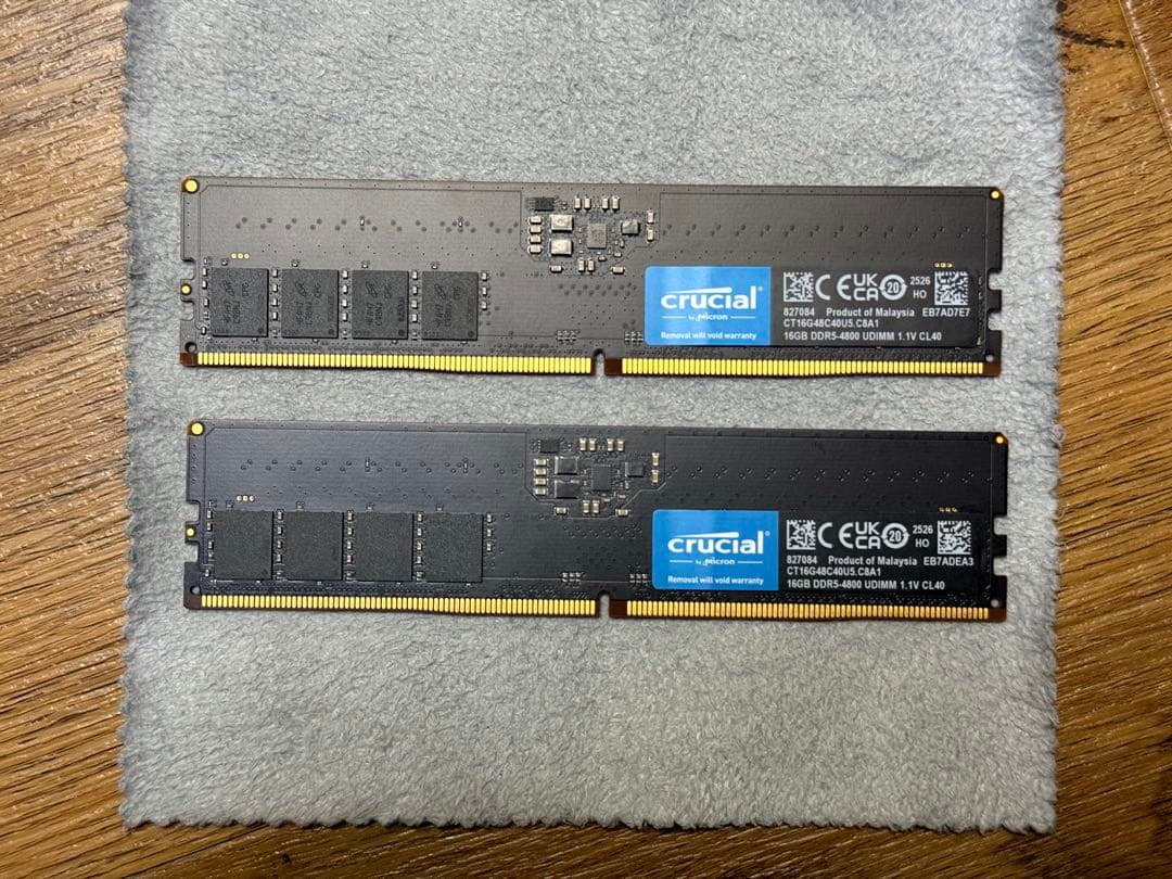 paul 様 Crucial DDR5 4800 16*2 32GB