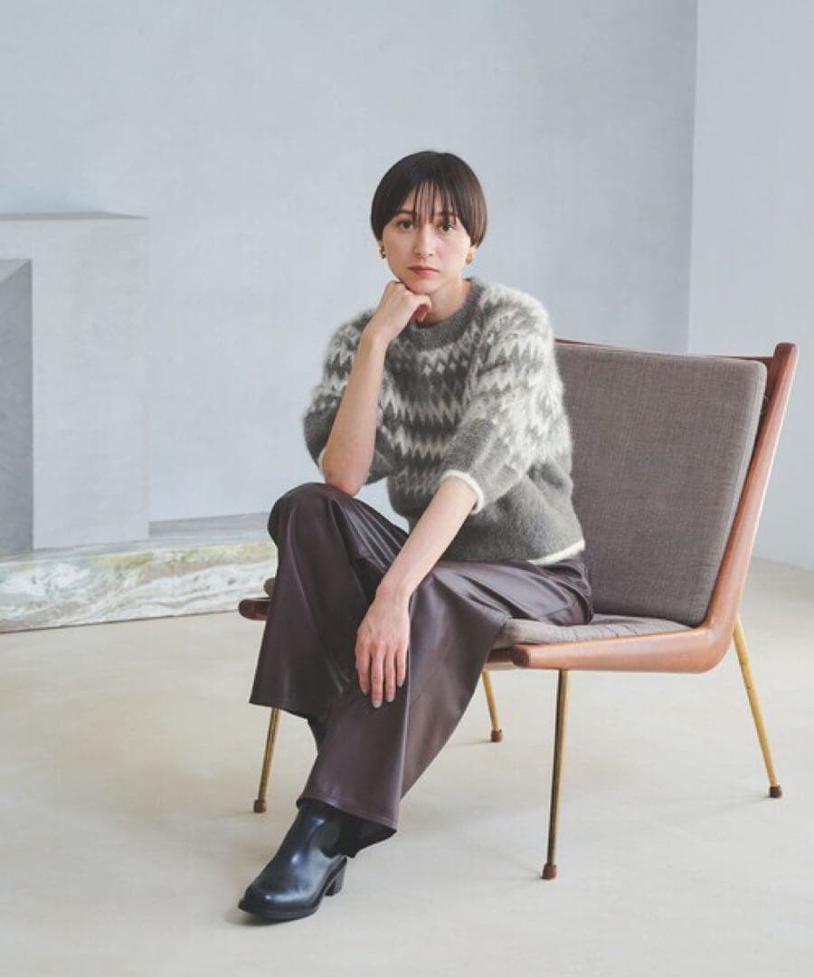 ラルです　今期　UNITED ARROWS フォックスカシミヤ ニット