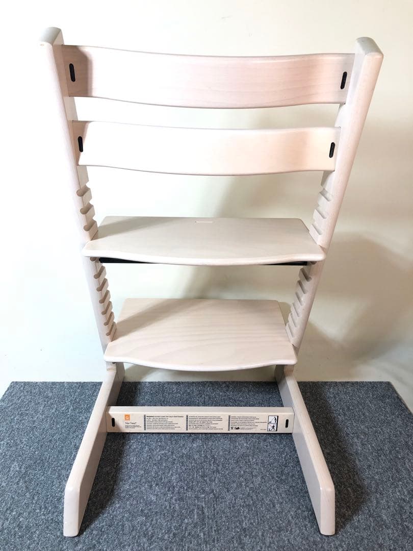 【組み立てたまま発送】美品! ストッケ トリップトラップ ホワイトウォッシュ