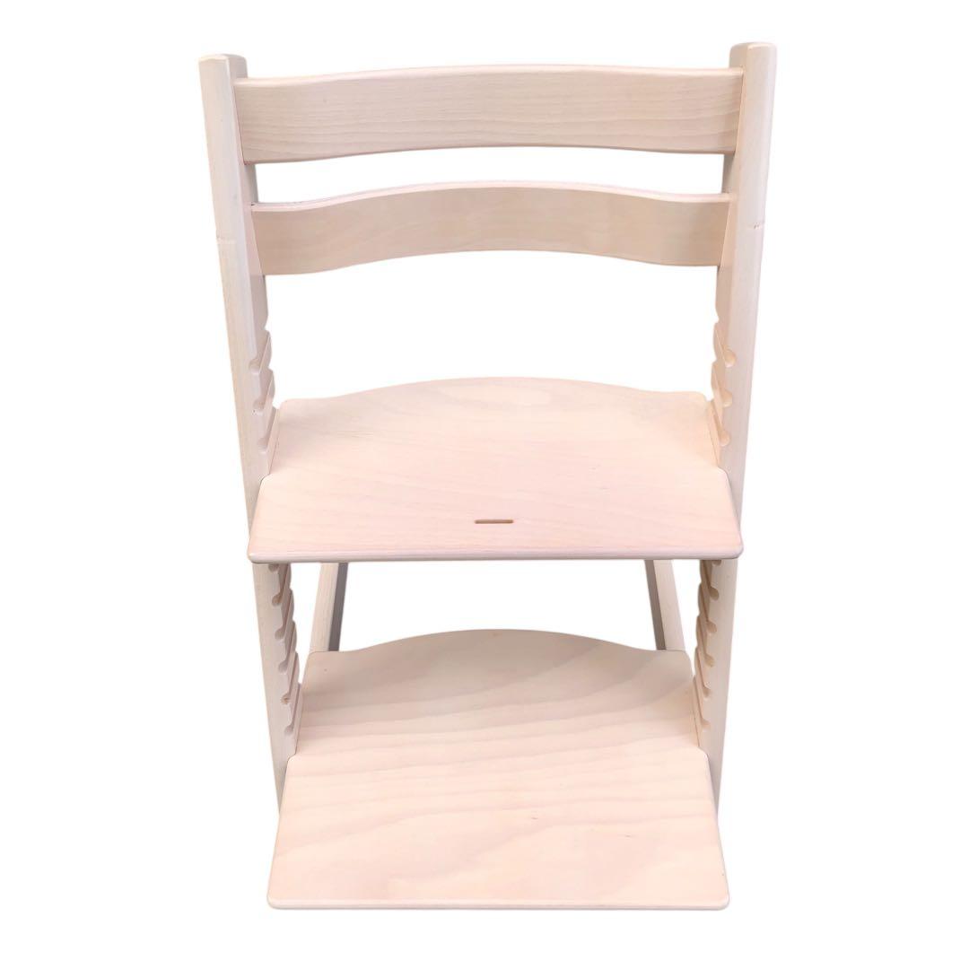 【組み立てたまま発送】美品! ストッケ トリップトラップ ホワイトウォッシュ