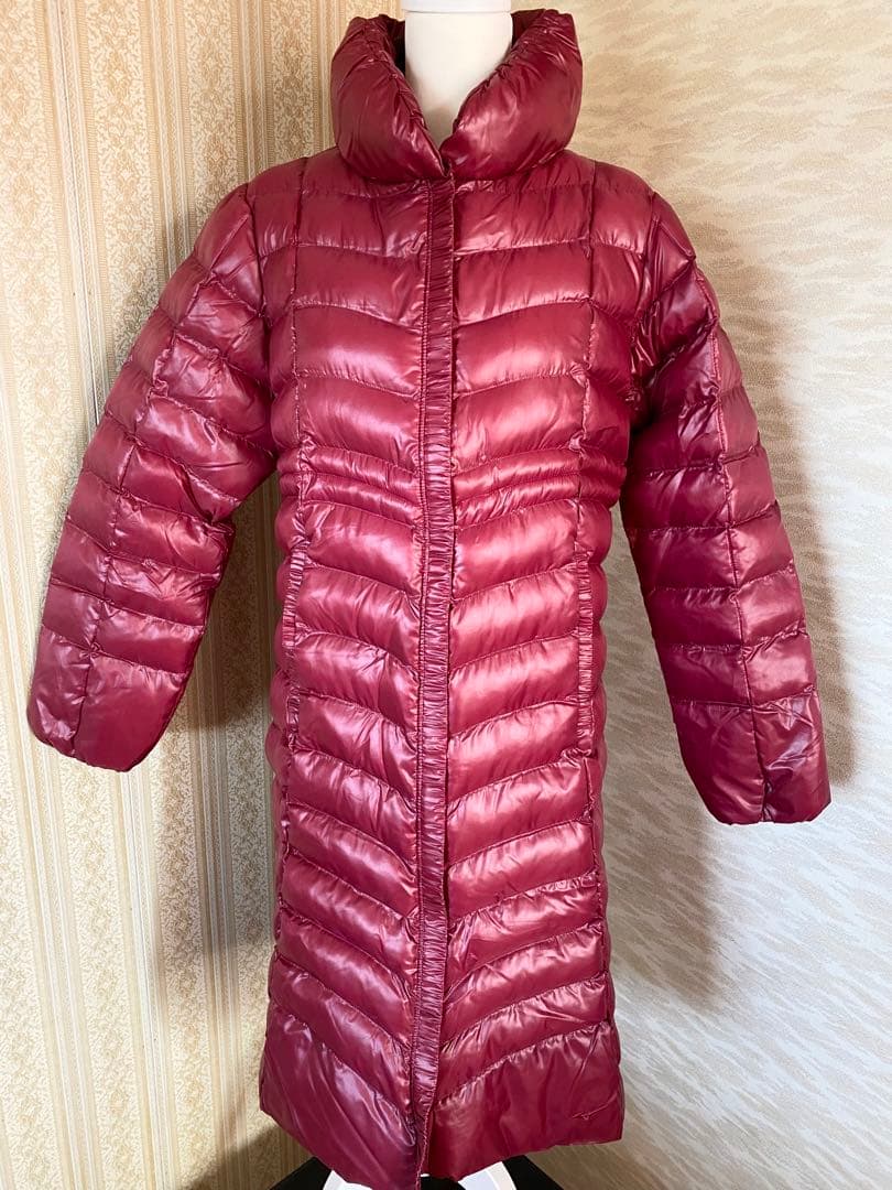 MIZUNO ダウンロングジャケット Lサイズ ボルドー