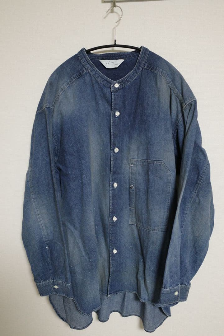 ANCELL 26ss DENIM BAND COLLAR SHIRTサイズ3