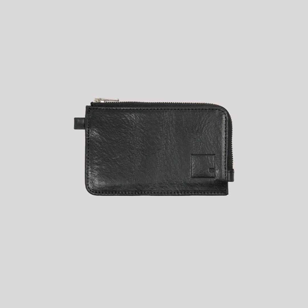 巾着付 deci L-shaped zipper compact wallet