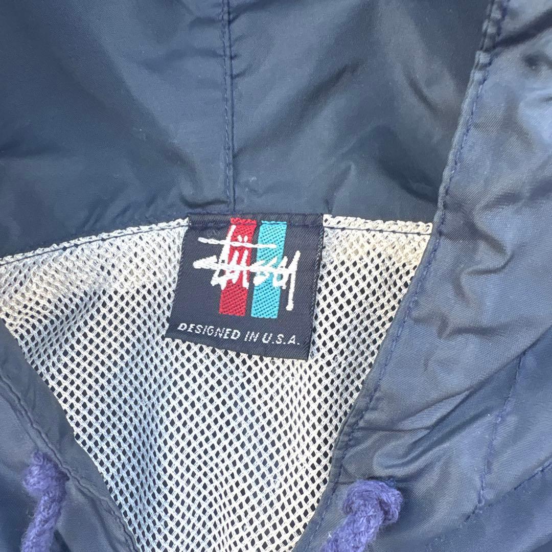 old stussy 90s ナイロンジャケット　トルコタグ　ドローコード　古着
