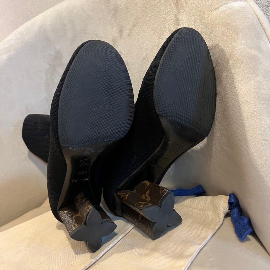 専用 louisvuitton ルイヴィトン シルエットアンクルブーツ ニット