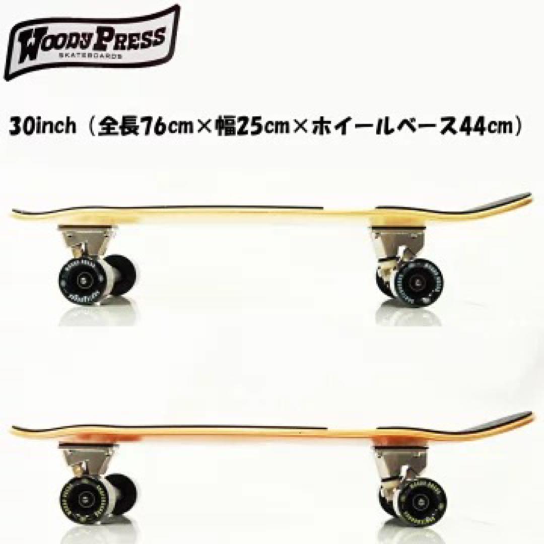 新品　WOODY PRESS 30インチ ブラウン　　カービング