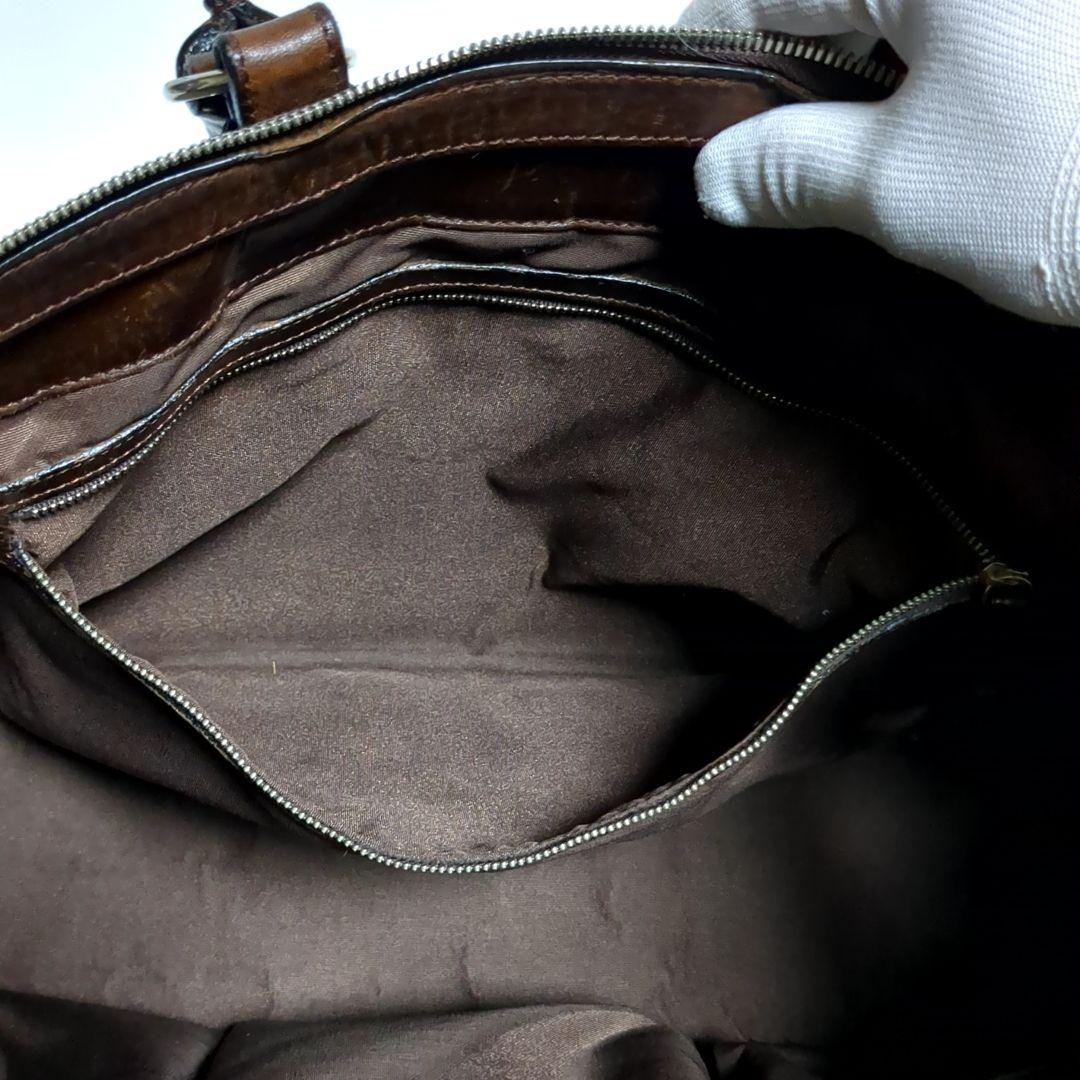 ✨万双✨双鞣和地 トートバッグ ブラウン レザー 肩がけ