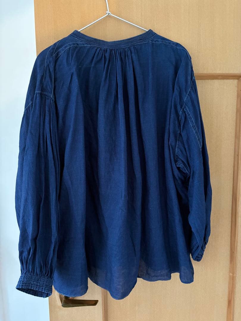 SP（エシュペー）インディゴリネンブラウス