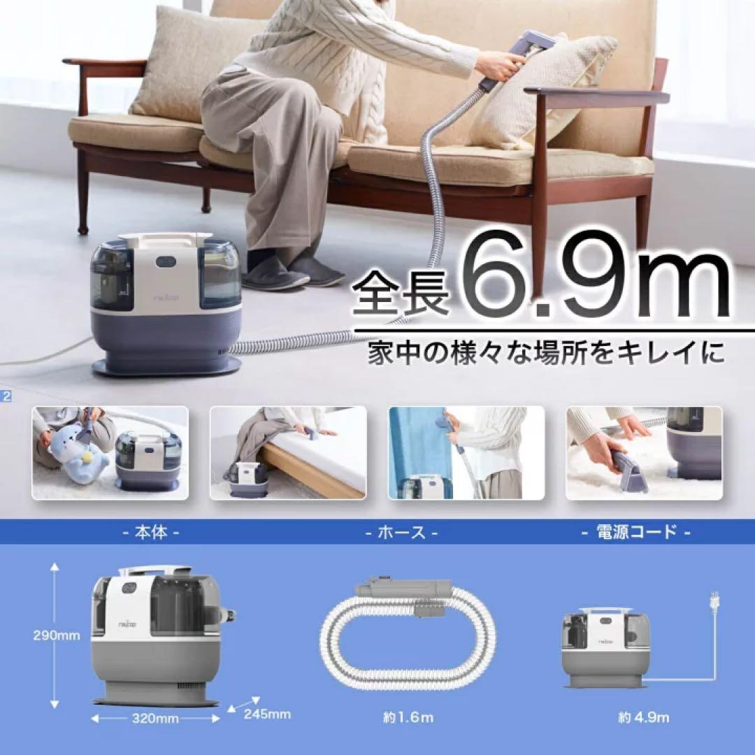【5年延長保証付】レイコップ カーペットクリーナー RCC-100 スチーム