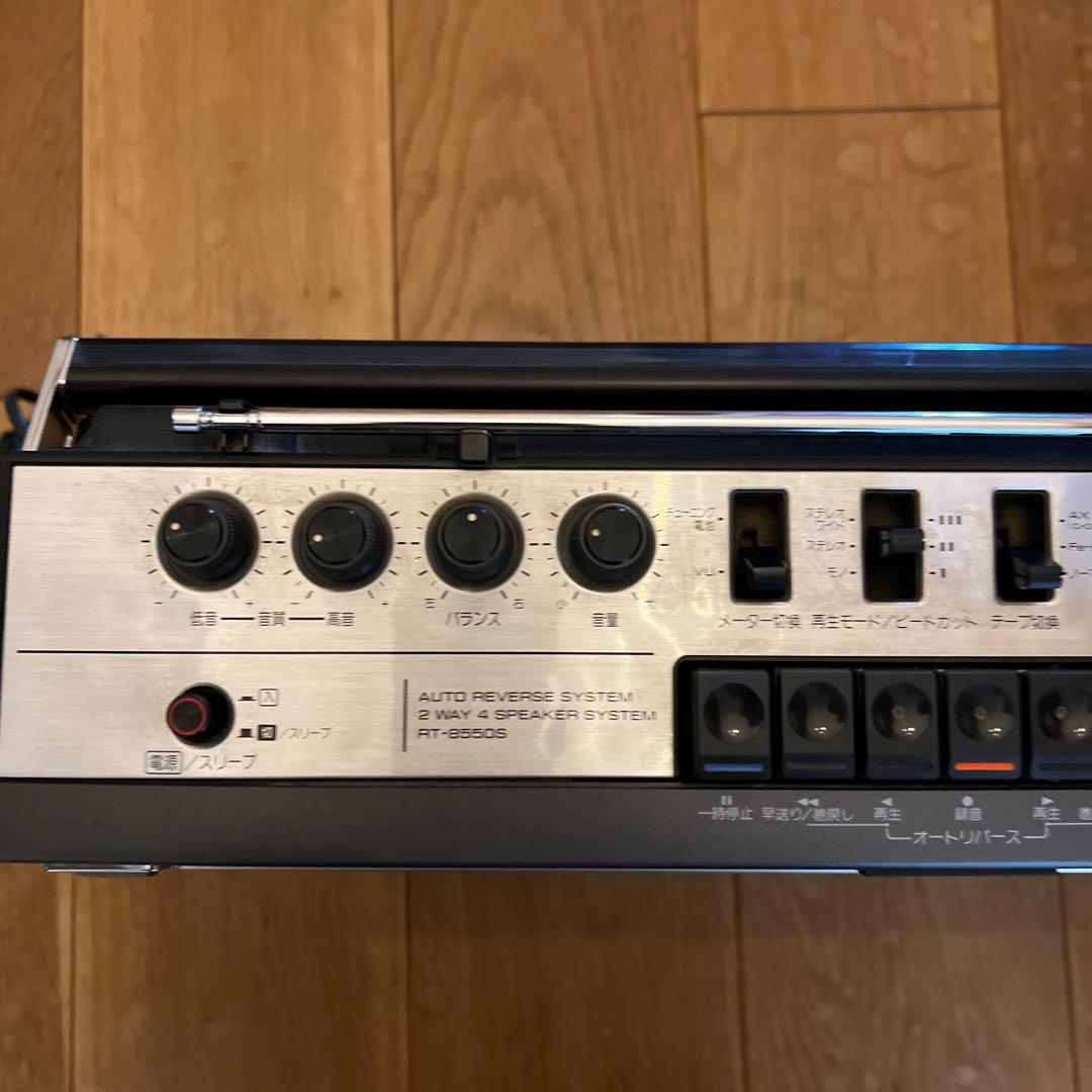 TOSHIBA RT-8550S 東芝ステレオカセットレコーダー　通電確認済