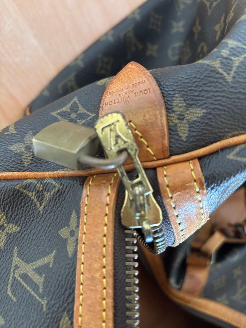 【廃盤モデル】　ルイ・ヴィトン　ボストンバッグ　サックスプール55