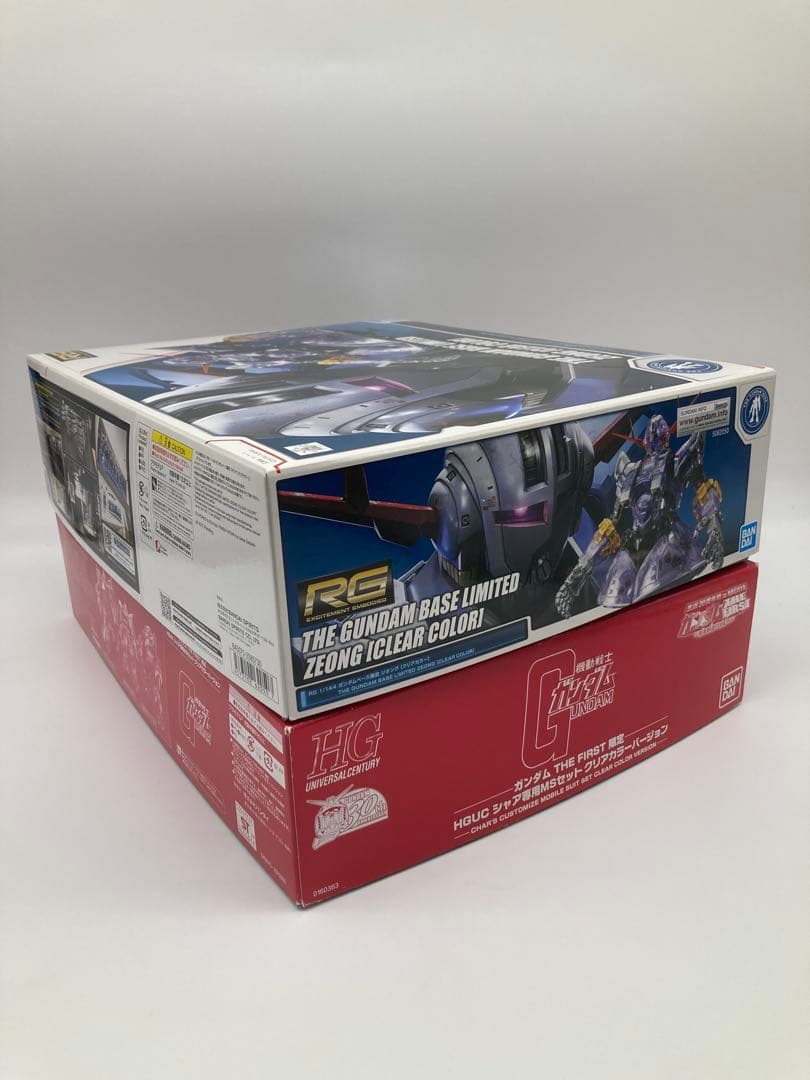 ガンプラまとめ売り ①HGシャア専用MSセット ②RGジオング