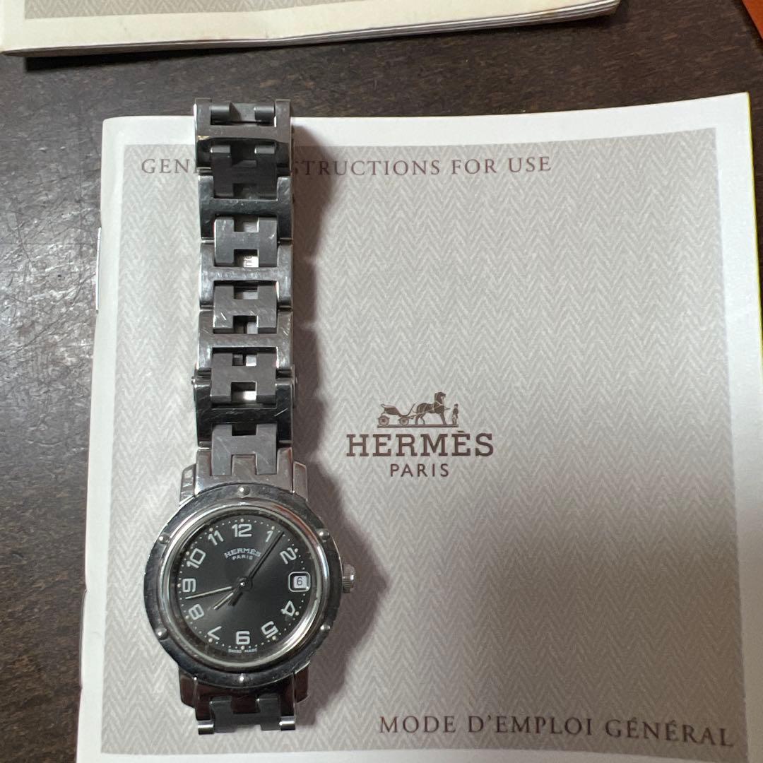 は*き様 エルメス (HERMES) クリッパー CL4.210 ブラックフェイ