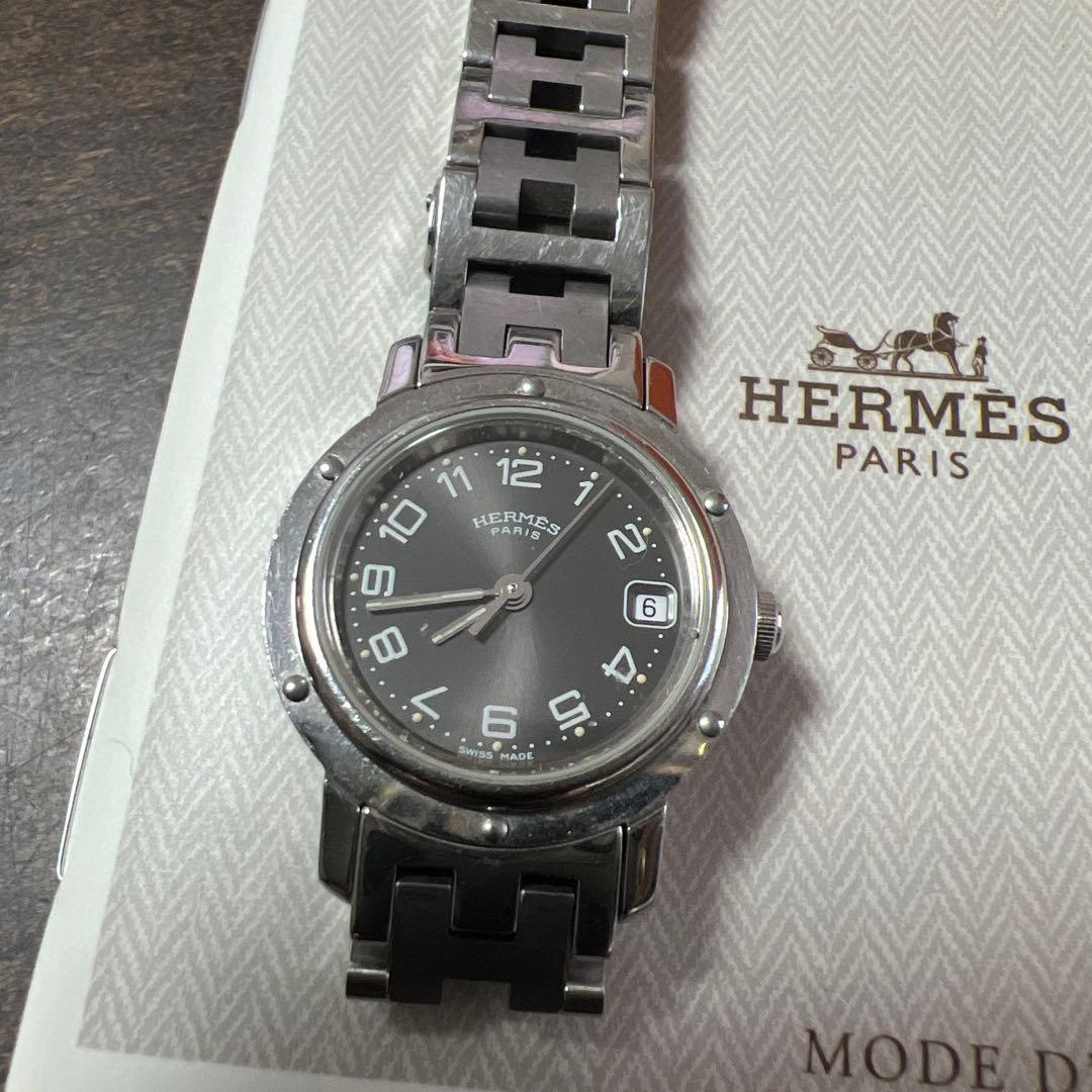 は*き様 エルメス (HERMES) クリッパー CL4.210 ブラックフェイ